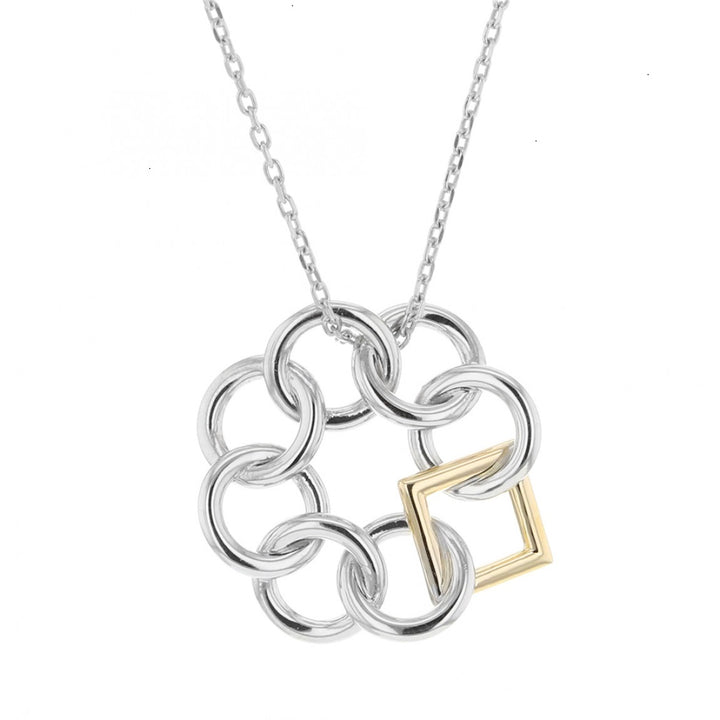 EMBRACE THE DIFFERENCE® CLASSIC STERLING SILVER AND 14KT YELLOW GOLD PENDANT