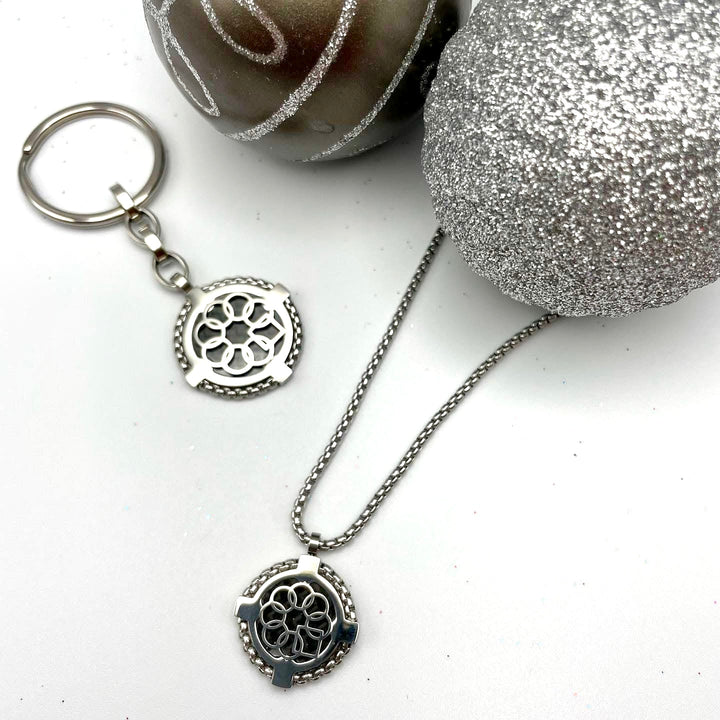 Embrace The Difference®Compass Bundle-Unisex Pendant & Keychain