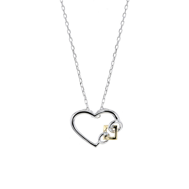 Embrace The Difference®️ S/S and 14K Y/G "Petite" Heart Pendant