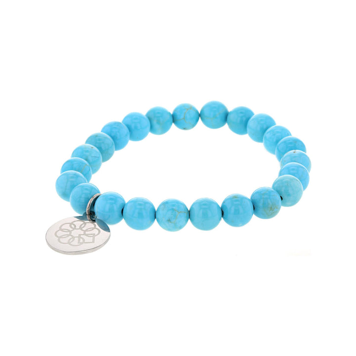 EMBRACE THE DIFFERENCE® Turquoise Gemstone Beaded Stretch Bracelet